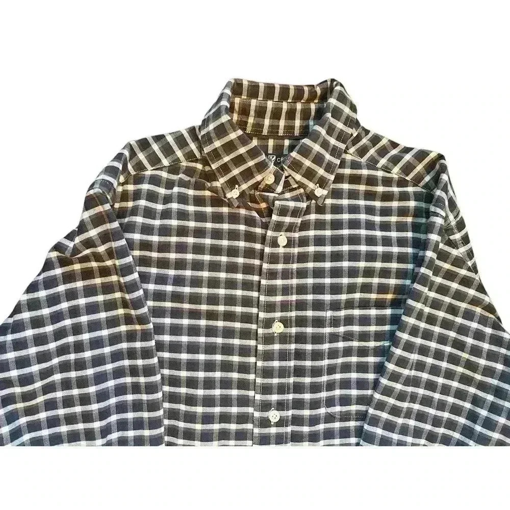 Cremieux Classics‎ Sx Sm 100% Cotton Checked Buttondown Shirt Preppy Office - Picture 8 of 11